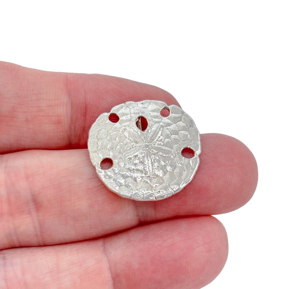 Vintage Sterling Silver 925 Sand Dollar Pendant